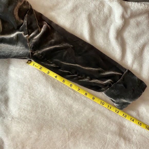 Wilfred Velvet Open Front Jacket 0 grey Viscose Silk 3/4 rolled sleeves career - Picture 15 of 16